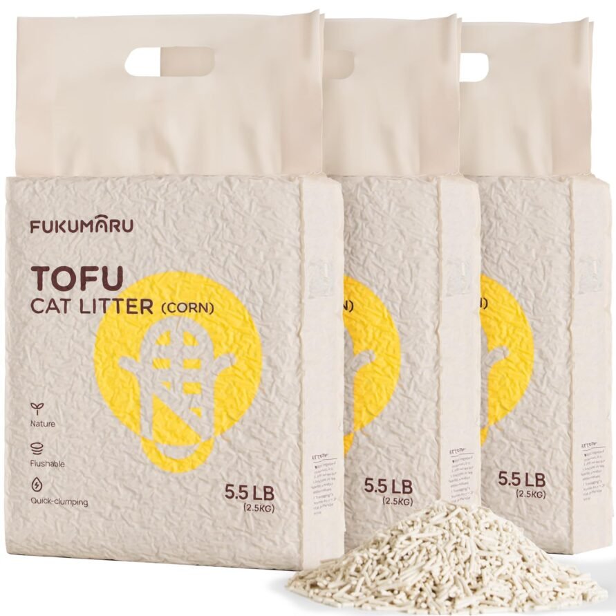 Fukumaru Tofu Cat Litter (CORN) - 3 Packs